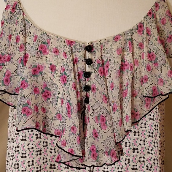 Anna Sui Silk Blouse - Picture 2 of 8
